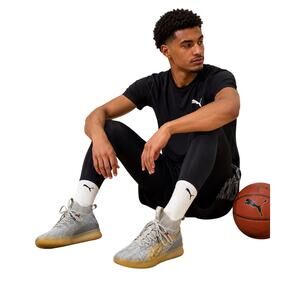 Puma Clyde Court Disrupt Knit Basketball Sneakers Men’s 10 Gray